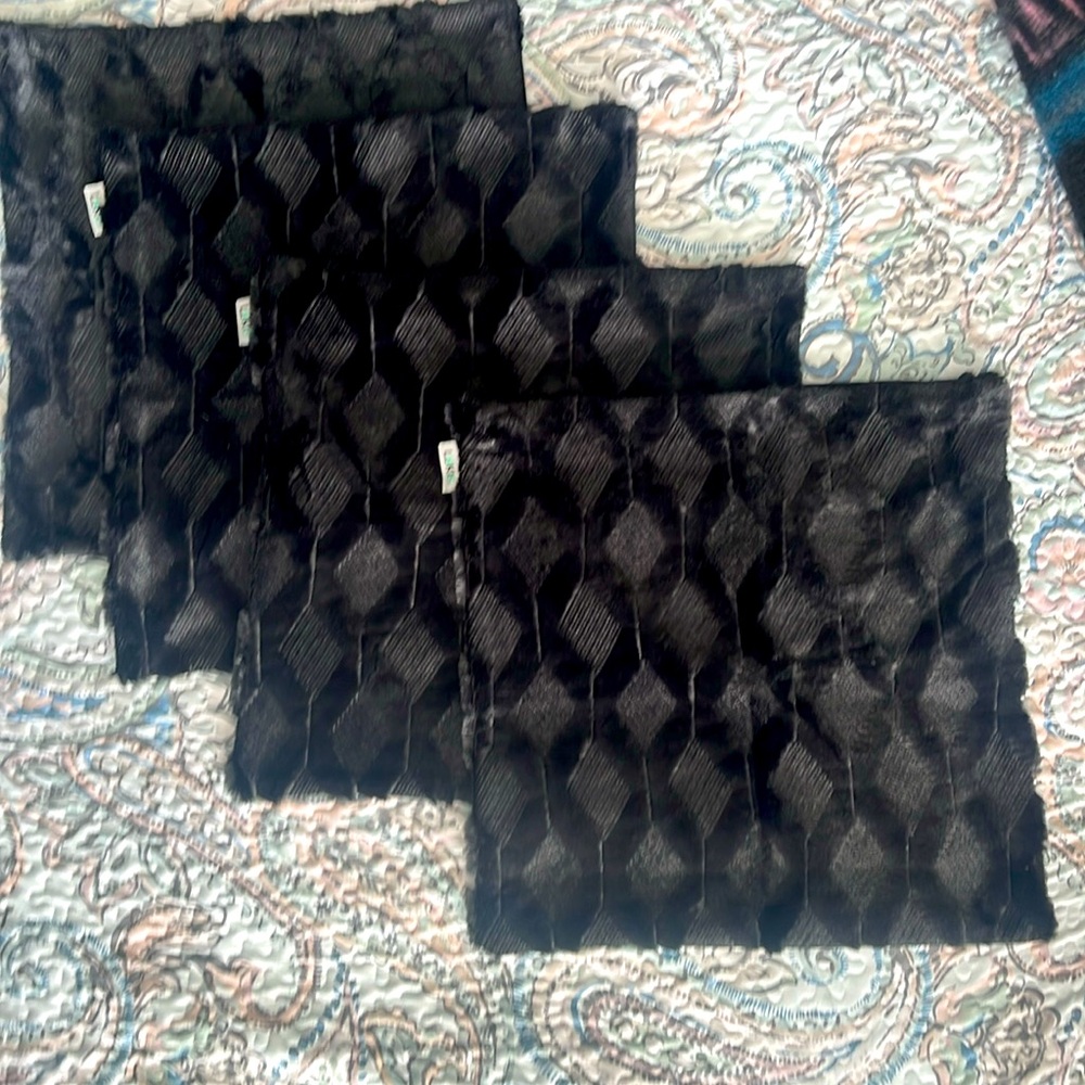 Black Pillow Covers 18” x 18”